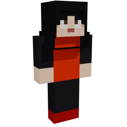 Sophia as a blocky 3D figure; hover to turn
